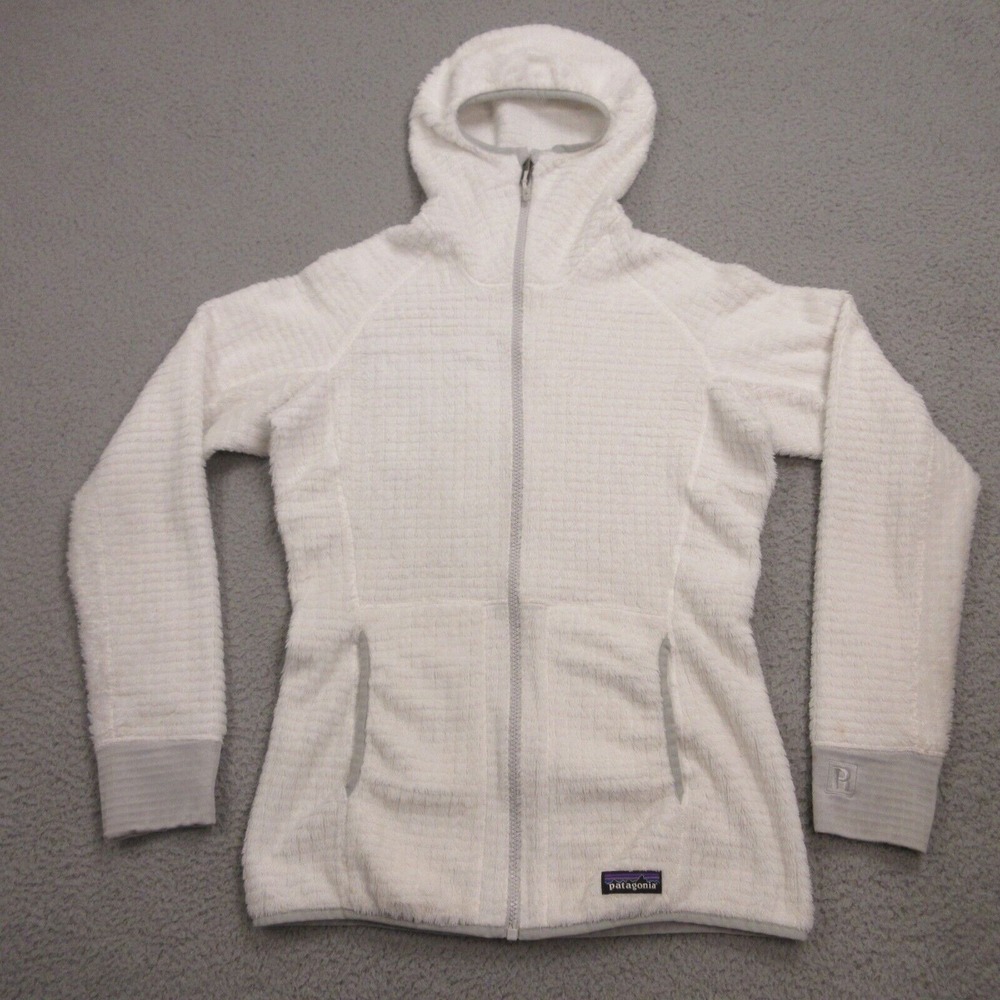 Patagonia R3 Regulator‎ Fleece Hoody Womens XS White Jacket Thermal 25708